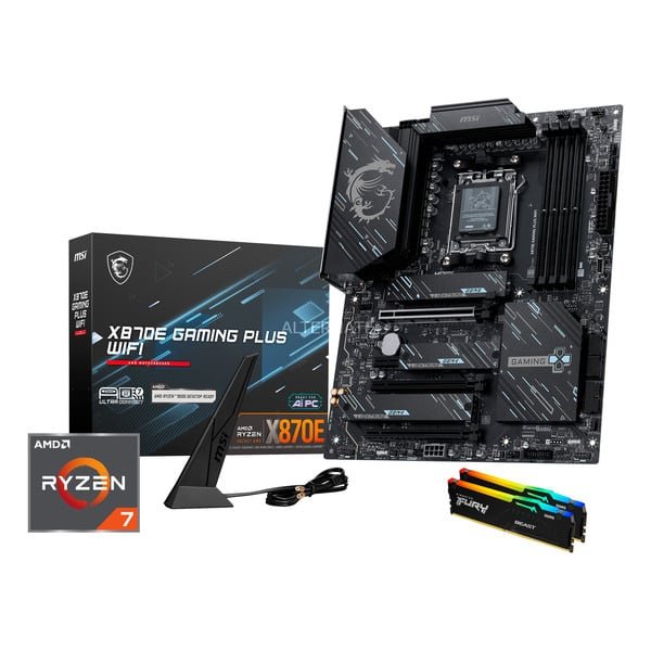 ALTERNATE - Upgrade Kit X870E GAMING PLUS WIFI + Ryzen 7 9850X3D + 32 GB - Image 1