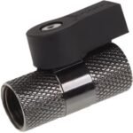 Alphacool - 2-way Kogelkraan G1/4 Nickel kraanstuk