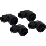 Alphacool - Eiszapfen 16/10mm screw-on nozzle 90° rotatable G1/4 verbinding