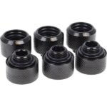 Alphacool – Eiszapfen 16mm HardTube compression fitting G1/4" sixpack schroevenset