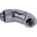 Alphacool - HF angle adapter double 45° rotatable G1/4 AG to G1/4 IG verbinding