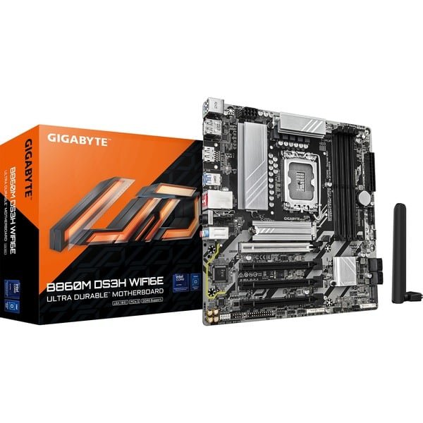 GIGABYTE_B860M_DS3H_WIFI6E_socket_1851_moederbord@@100102520.jpg GIGABYTE - B860M DS3H WIFI6E socket 1851 moederbord - Image 1