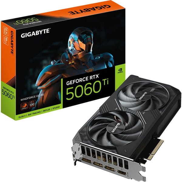 GIGABYTE - GeForce RTX 5060 Ti WINDFORCE OC 8G grafische kaart - Image 1