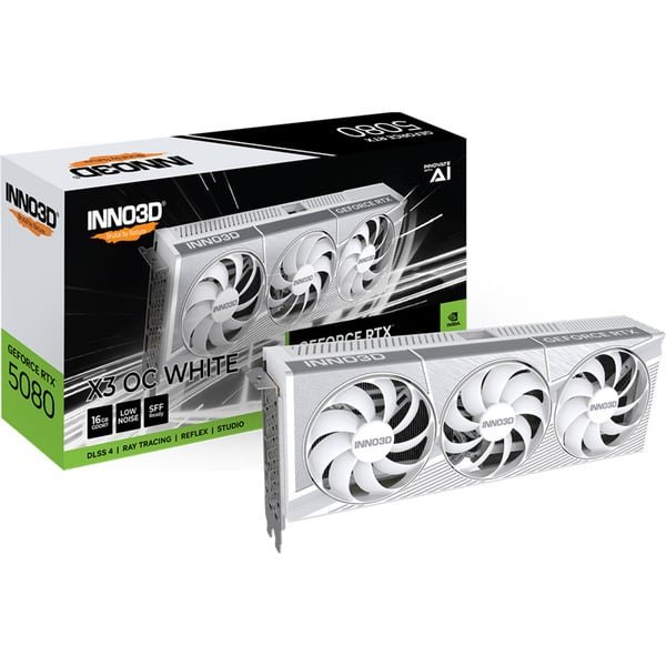 INNO3D_GeForce_RTX_5080_X3_OC_WHITE_grafische_kaart@@100109388.jpg INNO3D - GeForce RTX 5080 X3 OC WHITE grafische kaart - Image 1
