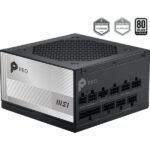 MSI - PRO A1000PL PCIE5 modulaire 1000 watt voeding