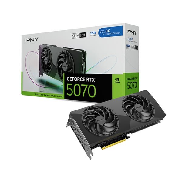PNY - GeForce RTX 5070 SLIM OC 12 GB grafische kaart - Image 1
