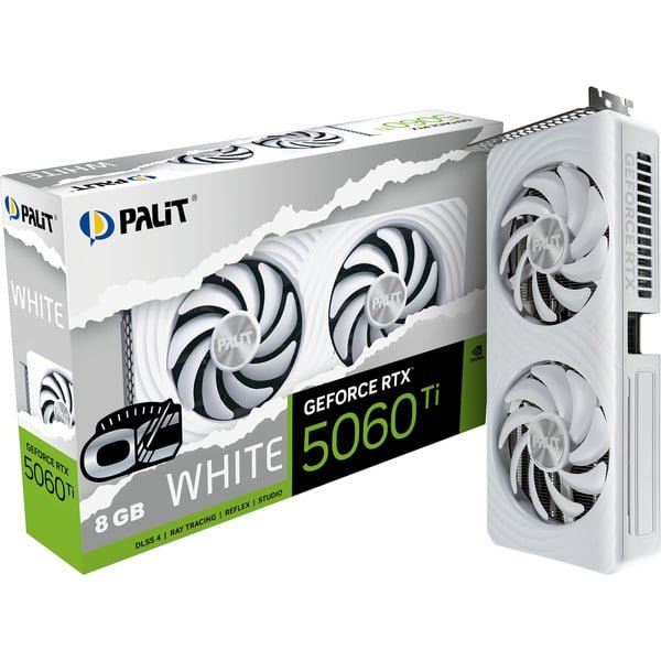 Palit – GeForce RTX 5060 Ti OC WHITE 8GB grafische kaart - Image 1