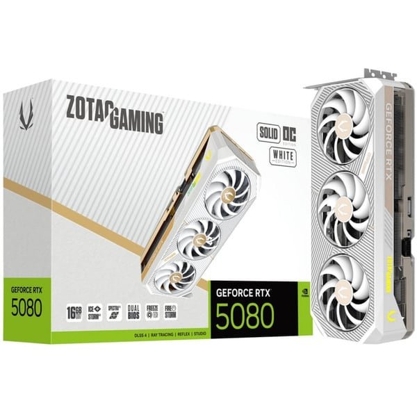 ZOTAC - GeForce RTX 5080 SOLID OC White Edition grafische kaart - Image 1